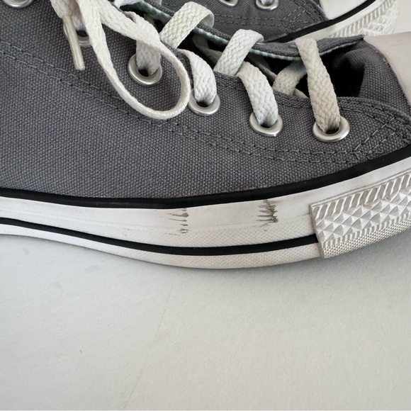 Converse Womens Size 10 Chuck Taylor All Star Double Tongue Gray Shoes Sneakers - Picture 5 of 8